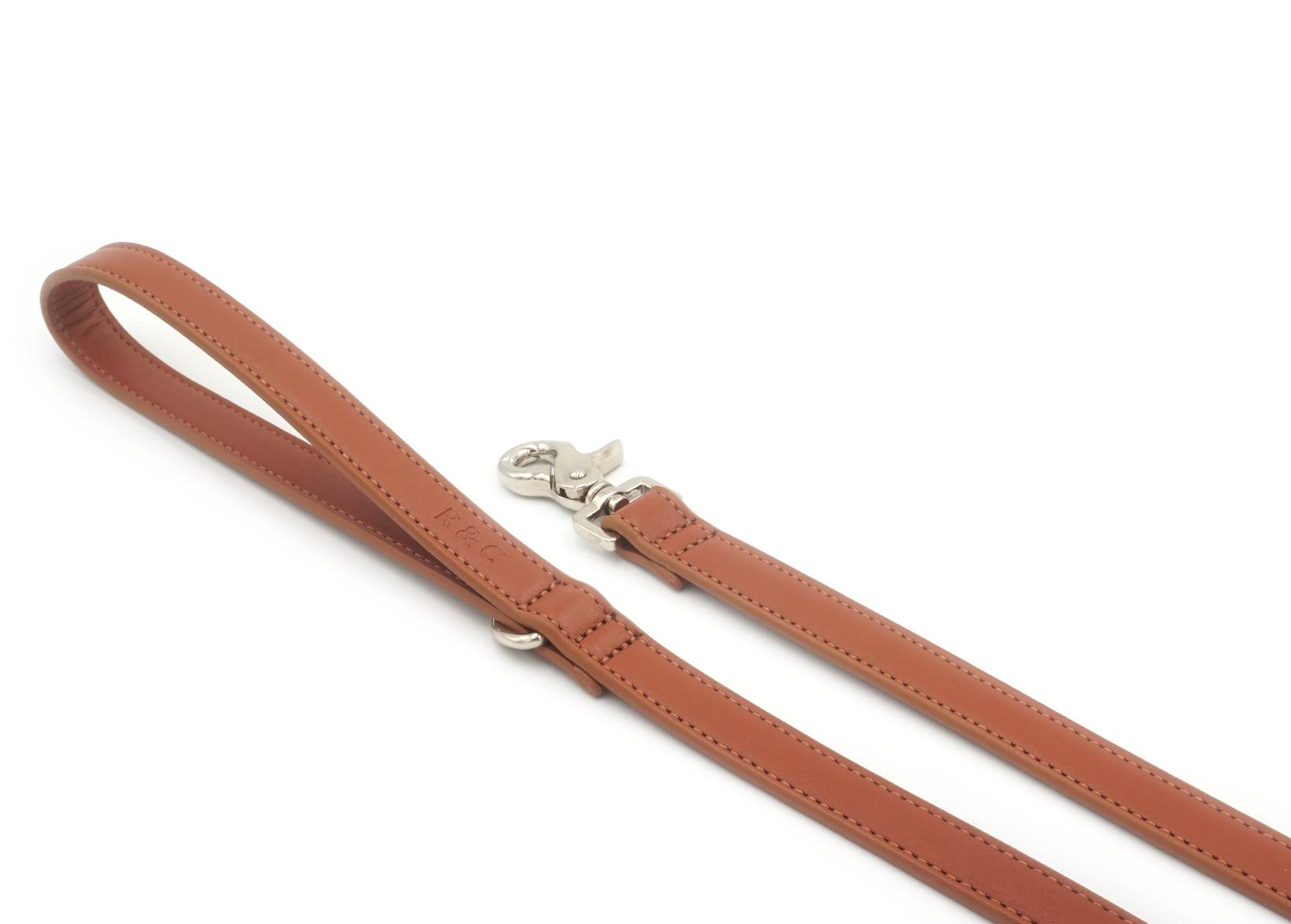 Luxury Vegan Leather Dog Lead | Eco-Friendly, Water-Resistant | Brown | 110cm