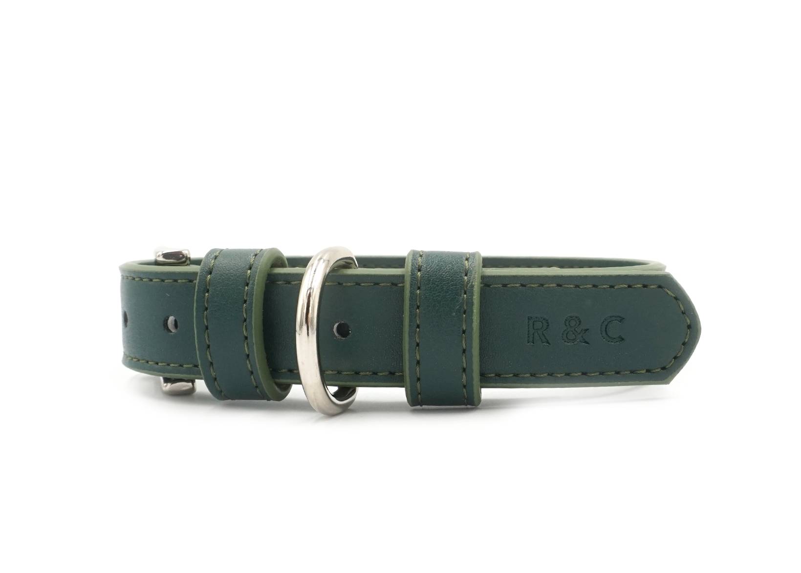 Luxury Vegan Leather Dog Collar | Eco-Friendly, Water-Resistant | Green