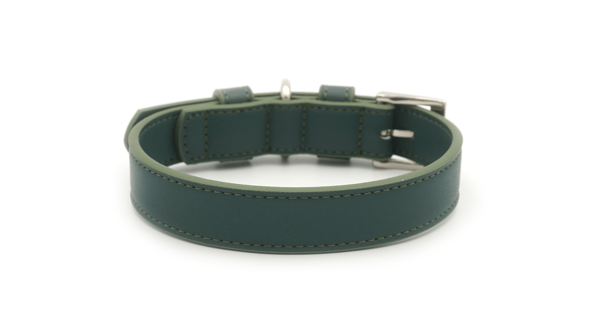 Luxury Vegan Leather Dog Collar | Eco-Friendly, Water-Resistant | Green