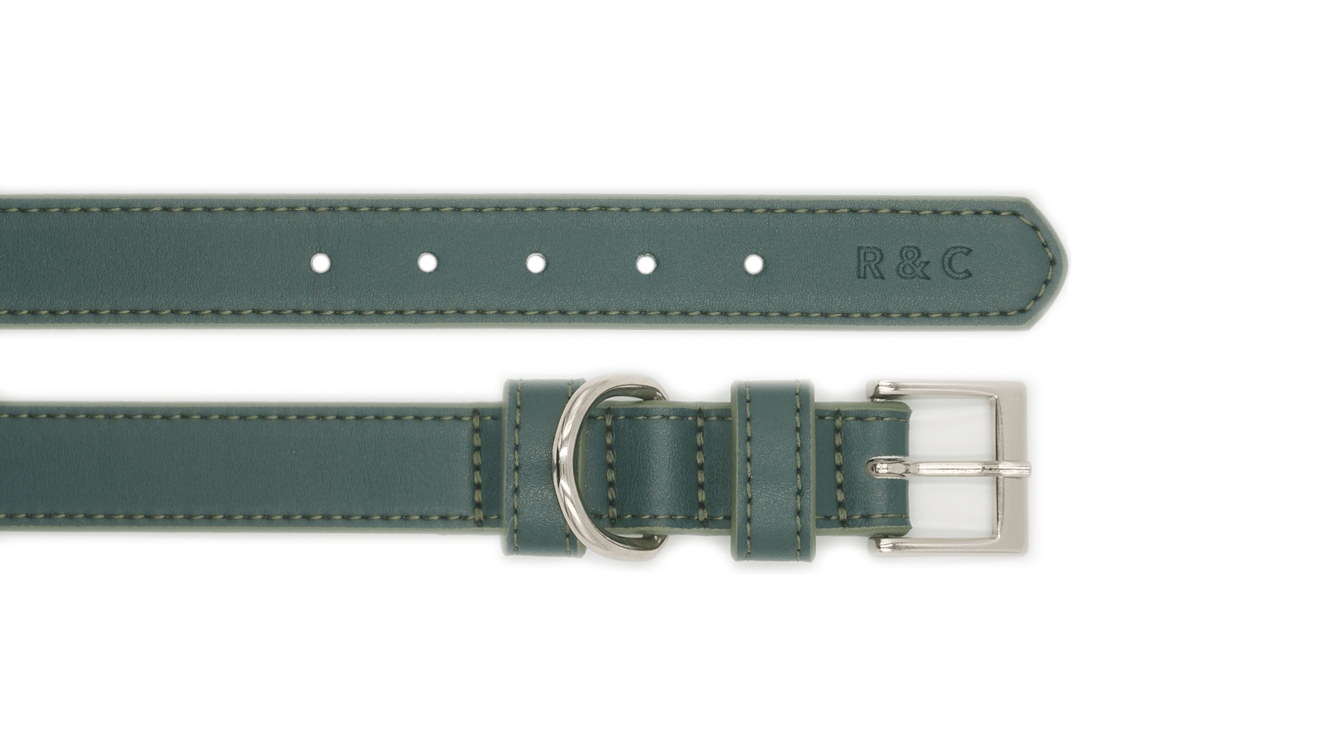 Luxury Vegan Leather Dog Collar | Eco-Friendly, Water-Resistant | Green