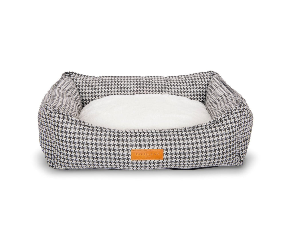 Luxury Houndstooth Dog Bed | Orthopaedic, Washable | The Kensington | The Hound & Dane