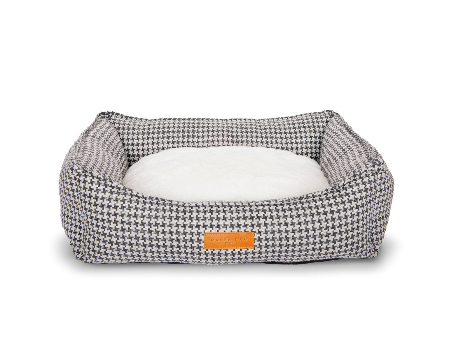 Luxury Houndstooth Dog Bed | Orthopaedic, Washable | The Kensington | The Hound & Dane