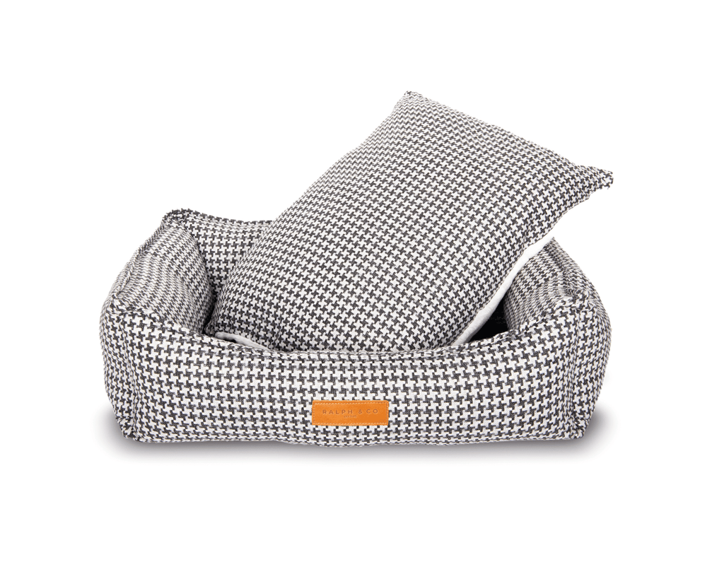 Luxury Houndstooth Dog Bed | Orthopaedic, Washable | The Kensington | The Hound & Dane