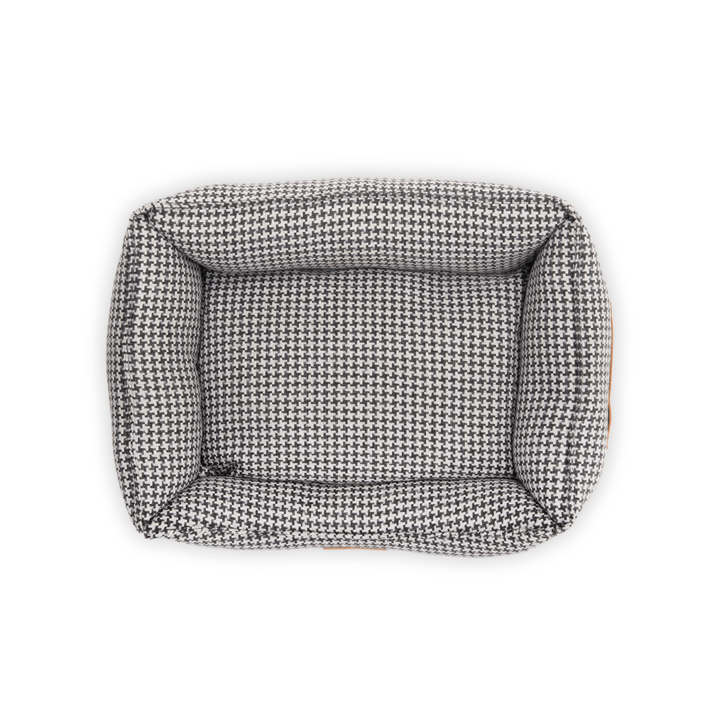 Luxury Houndstooth Dog Bed | Orthopaedic, Washable | The Kensington | The Hound & Dane