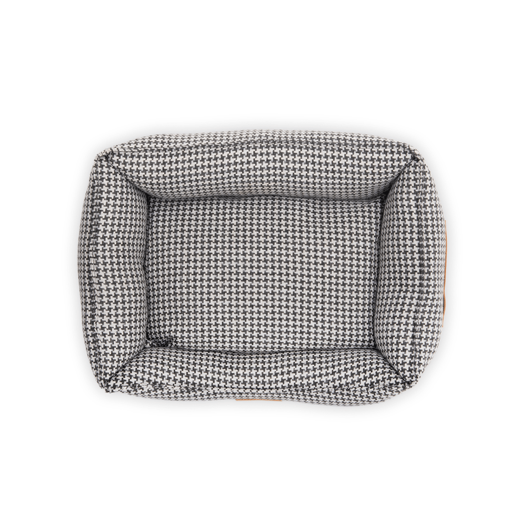 Luxury Houndstooth Dog Bed | Orthopaedic, Washable | The Kensington | The Hound & Dane
