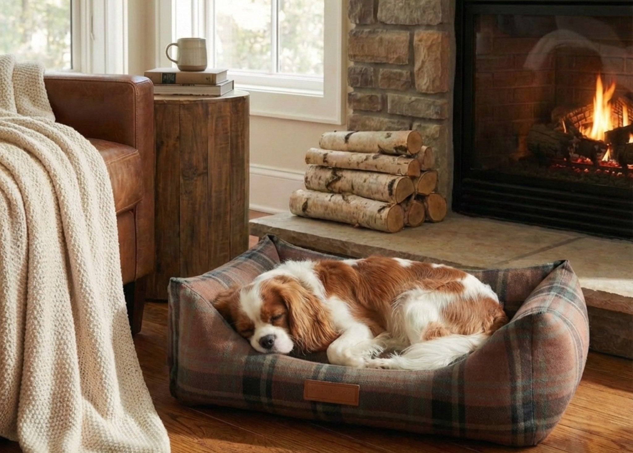 Luxury Tartan Dog Bed | Memory Foam, Washable | The Marlow | The Hound & Dane