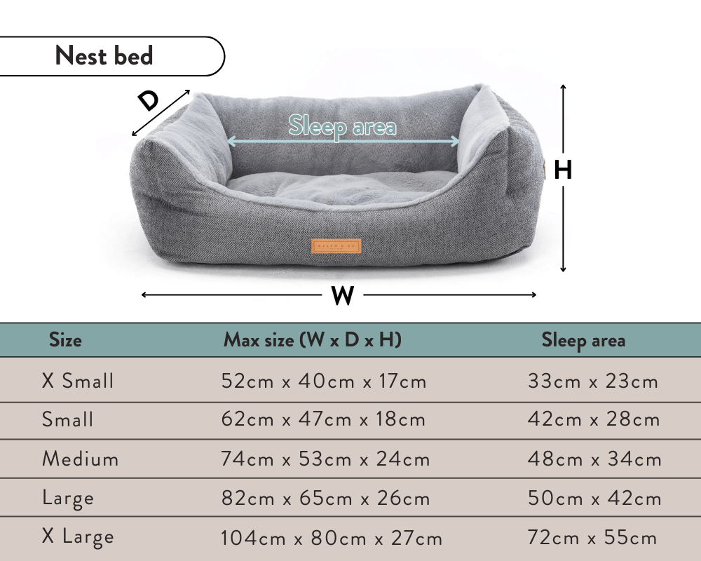 Luxury Houndstooth Dog Bed | Orthopaedic, Washable | The Kensington | The Hound & Dane